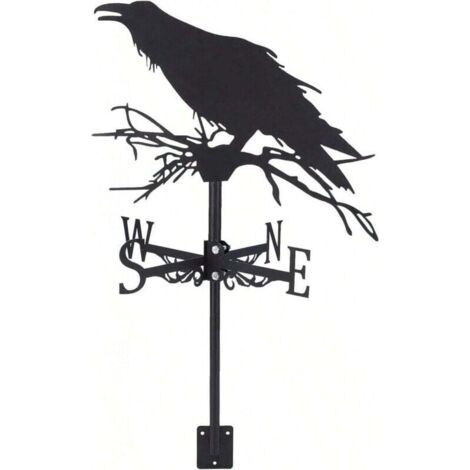 Green Mobility-Girouette décorative extérieure en métal avec indicateur de toit, idéale pour décorer les toits et clôtures de jardin et de campagne. (1/4)