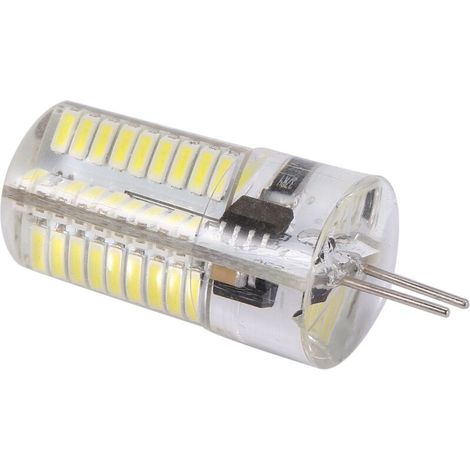 Ampoule LED miniature à intensité variable en silicone, 72 SMD 4014 G4, 220 V 200 V-240 V, remplace les ampoules halogènes, blanc pur (froid). (1/5)
