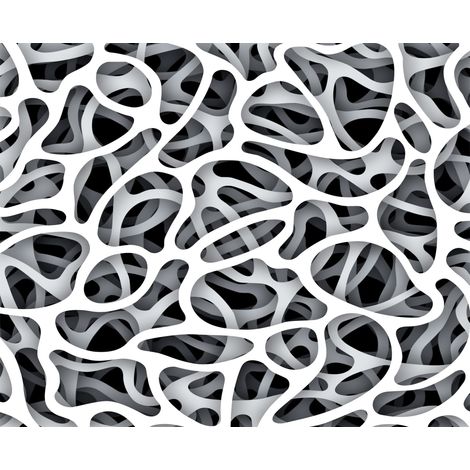 papier peint panoramique motif figurativ noir, blanc et gris - Sanders & Sanders (1/5)