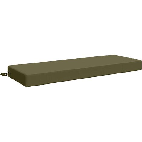 Seat Cushion SOEST 100% Polyester Olive Green 120 x 40 x 10 cm vidaXL (1/5)