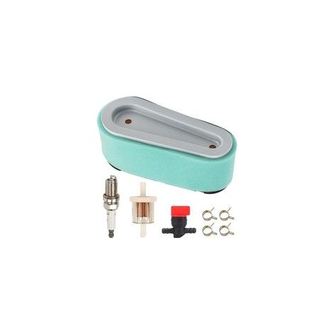 36356 Filtre à air 36357 Pré-Filtre pour Tecumseh OHV110 OHV115 OHV125 OHV130 OHV150 OHV155 OHV160 OHV165 OHV170 OHV175 Moteur Vertical 4 Cycles, avec Bougie d'allumage, Filtre à Carburant