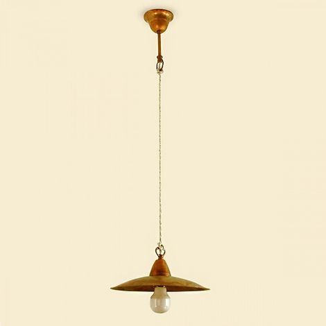 Lampadario rustico lampadari bartalini elisop s25 e27 led ottone sospensione (1/5)