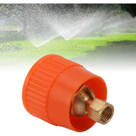 Buse à filetage interne G3/8 pour pesticides horticoles, paysagers et agricoles atomisation haute pression flux d'air réglable à 180° tête de ventilateur universelle mobile en cuivre-plastique. (1/5)