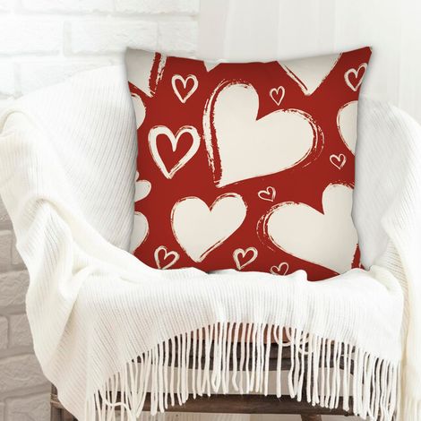 Housse de coussin décorative salon incolore pour la Saint-Valentin, mariage, anniversaire, naissance de bébé