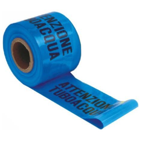Nastro Segnaletico Tubo Acqua 12,5cm x 200mt 04902