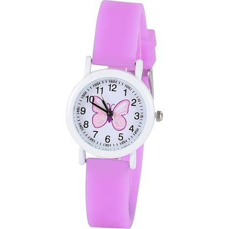Montre numérique papillon pour enfants, étanche et sportive, avec affichage lumineux. Idéale pour les filles et les garçons. (1/2)