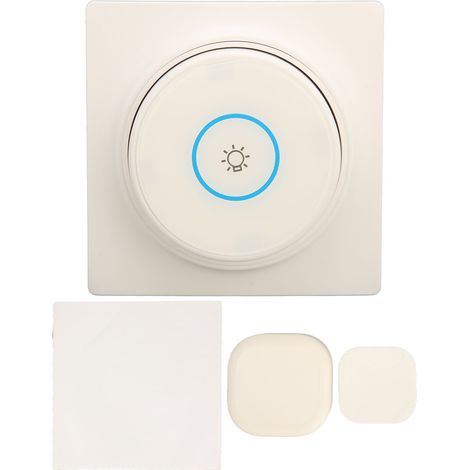 Interrupteur Lumière Sans Fil Étanche Autonome Télécommande avec Récepteur pour Lampe (1/5)