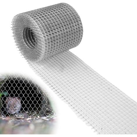 Grillage Anti-Rongeur: 10cm x 6m Grillage métallique galvanisé, Maille Fine Protection Contre Campagnols, Lapins, Rats - pour Jardin, Clôture, Volière, Plates-Bandes (1/5)