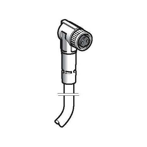 Sensor cable bent M8 3 pin'10m TELEMECANIQUE XZCP0666L10