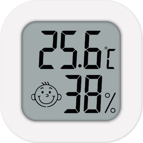 Mini termómetro de interior, monitor de humedad, pantalla LCD digital, sensor de temperatura, higrómetro, estación meteorológica