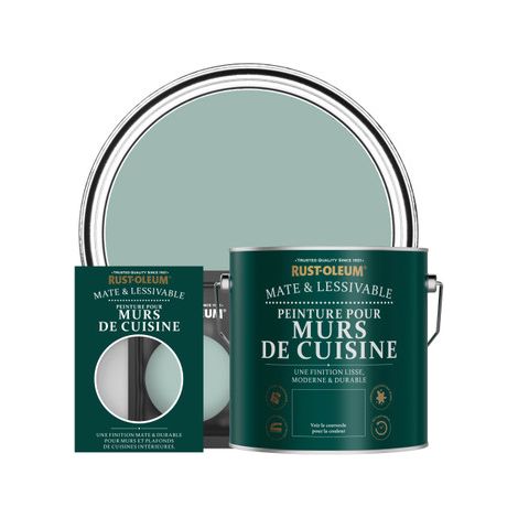 Peinture pour Murs de Cuisine, Finition Mate - Bleu littoral (1/2)