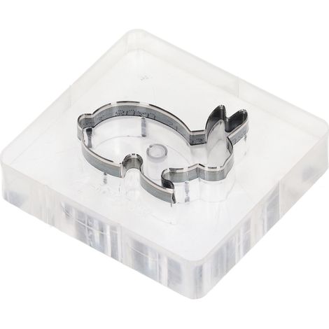 Poinçon découpe forme lapin, acier allié haute dureté, outil de perforation acrylique incisif pour carton, 50 x 43mm, matrice creuse (1/5)