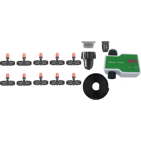 Arroseur automatique pour fleurs avec électrovanne programmateur irrigation jardin arrosage extérieur tête métallique contrôleur intelligent (1/5)