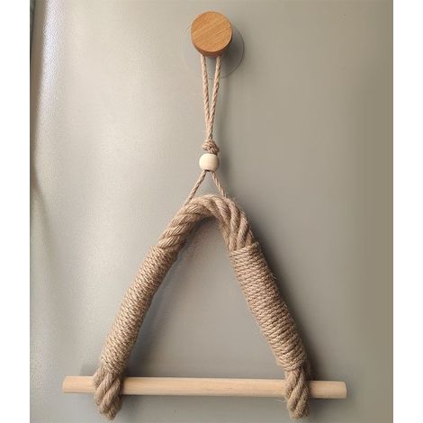 Porte-rouleau de papier toilette sans perçage - Style vintage - Pour WC et salle de bain - 60 cm (1/5)