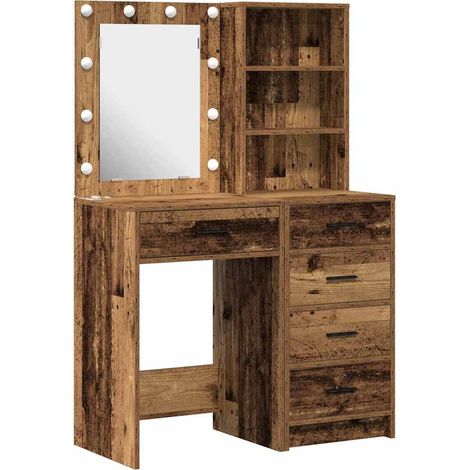 Maison Exclusive - Schminktisch 2 pcs Braun 50 x 41 x 135 cm Holz