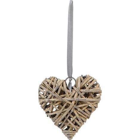 Déco murale osier coeur D12cm - Atmosphera créateur d'intérieur (1/2)