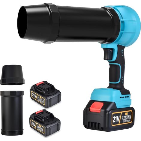 Batterie turbo avec 2 batteries de 3000 mAh - Souffleur électrique portable sans fil - 30 000 tr/min - Mini souffleur de poussière pour voiture - Convient pour souffler la poussière, les feuilles et (1/5)