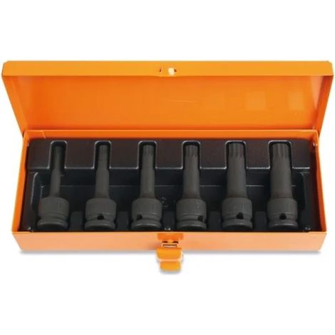Beta 720XZN/C6 Jeu de clés à douilles 1/2" phosphatées XZN 6 pcs.