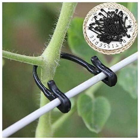 Weinrebenbinder, 100 Stück, Schlaufen-Haken, Gemüse- und Pflanzentransplantationsclips, landwirtschaftliche Gewächshausbedarf (1/5)