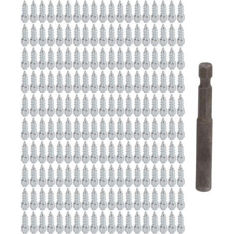 Lntyq Pointes De Pneus Vis Pour Véhicules Spikes Antidérapants Pour Vélos Et Bottes Hiver Installation Facile Pour Neige Et Conditions Glissantes - 200pièces (1/5)