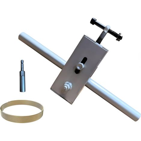 Dispositif de filetage de câble robuste pour installations électriques avec adaptateur de perceuse de 10 mm et poussoir de câble robuste (1/5)