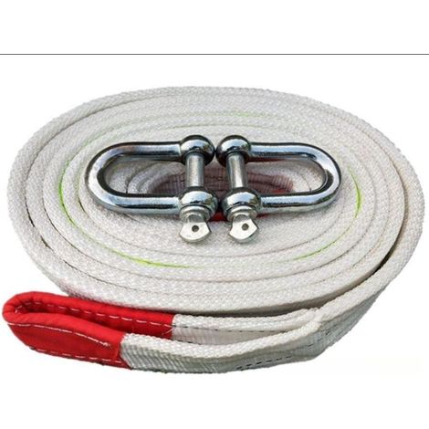 Sangle de Remorquage pour Fiat Egea Station Wagon (358) 2016-,Sangle Remorquage,Sangle Remorquage d'urgence,Corde de Remorquage d'urgence,5 M/20 T (1/5)