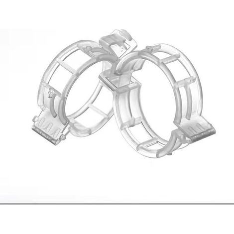 200 Tomatenclips für Pflanzen, Clips für Kletterpflanzen, Gartenclips aus Kunststoff für Gemüse, Pflanzen, Tomaten – Weiß (1/5)