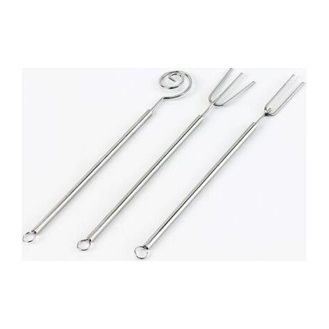 Pièces Fourchettes À Tremper Au Chocolat Ensemble En Acier Inoxydable Fourchettes À Fondue Écumoire Dessert Outils De Cuisson Pour La Maison DIY Décoration De Gâteaux (1/4)
