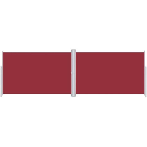 Tenda da Sole Tenda parasole Laterale Retrattile Rossa 220x600 cm (1/5)