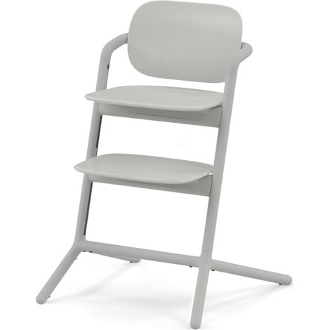 Set Chaise Haute 4en1, évolutive, 0 - 99 ans, Peut être utilisé dès la naissance Inclus Nid de transat, Set pour bébé, Plateau de collation, Réducteur nouveau-né, Appui-tête et Set Adaptateurs : Alum (1/5)