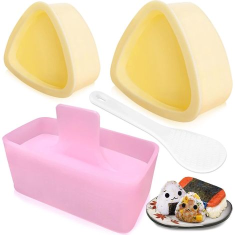 Moules à onigiri pour Muusubi - Presse Muusubi - Boulettes de riz triangulaires classiques - Sushis pour le déjeuner - Bento - DIY (1/5)