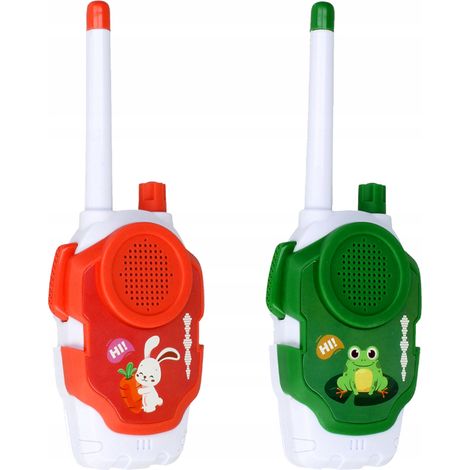 [PACZA] Set di 2 walkie-talkie per bambini, portata fino a 50 m, alimentati a batteria, Z3321 (1/5)