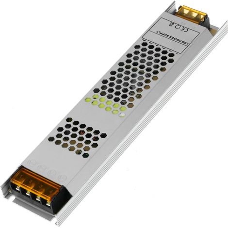 BeMatik - Source d'alimentation industrielle 12VDC 8.3A. Mesures 53 x 235 x 21 mm (1/5)