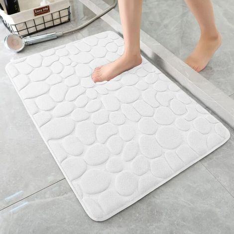 Tapis de bain tapis de bain antidérapant tapis de bain absorbant lavable en machine de haute qualité (1 portion) (1/4)