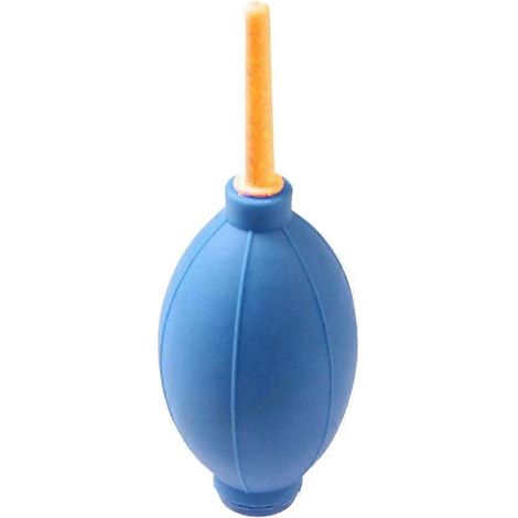 Gummiertes Druckluft-Reinigungswerkzeug zum Abstauben von Kameraobjektiven, Tastaturen und Laptop-Linsen – Blau (1/5)