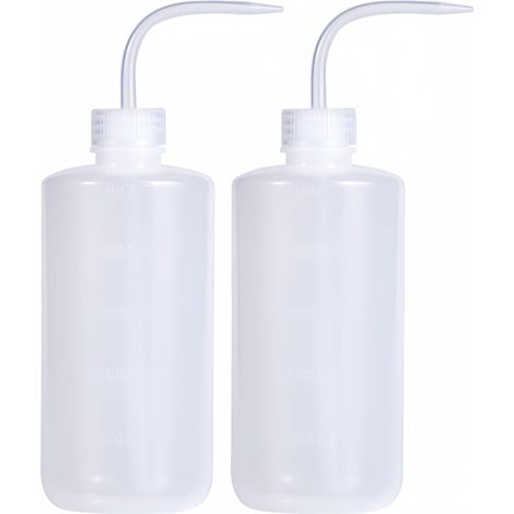 Frascos dosificadores en plástico de 500 ml con graduaciones y pulverizadores (lote de 2) (1/5)
