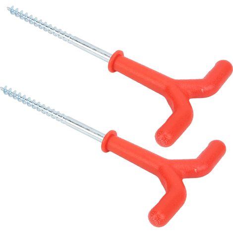 2 Supports pour cannes à pêche sur glace, piquets pour tente hivernale, accessoires de pêche extérieure, clous pour perceuse à glace (1/5)