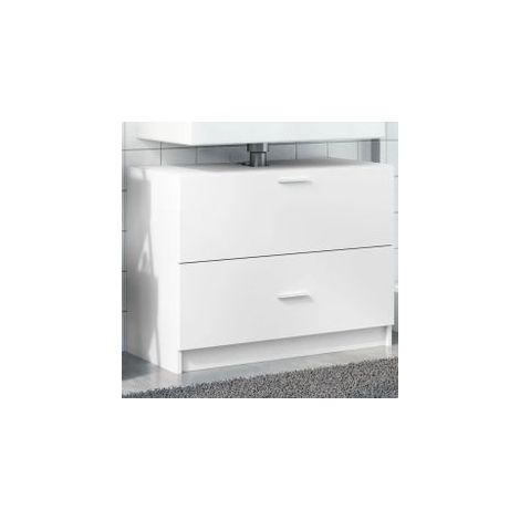 Armoire d'évier blanc 78x37x59 bois d'ingénierie (1/5)
