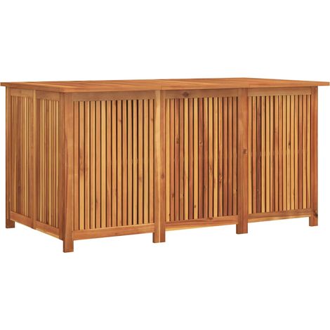 Garden Storage Box 150x80x75 cm Solid Wood Acacia vidaXL
