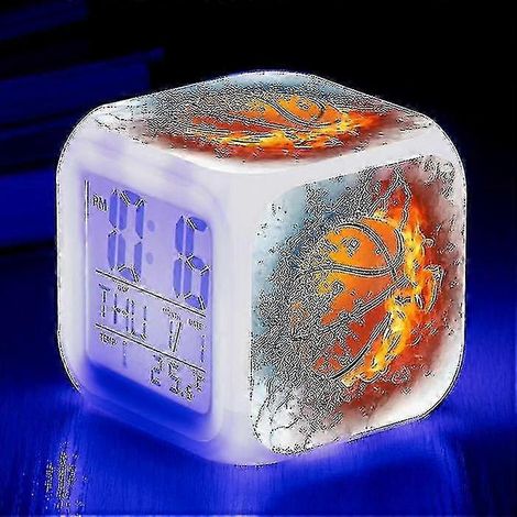 Réveil de basket-ball avec montre électronique lumineuse multifonctionnelle à 7 couleurs changeantes et minuteur de réveil pour enfant pour TW MULTI (1/5)