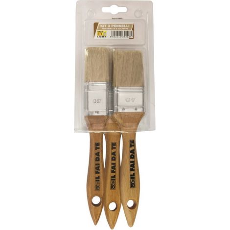 Kit 3 Pennelli 30-40-50 Per Smalti A Solvente - Pennellificio 2000 (1/2)