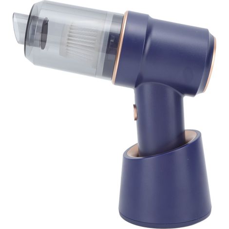 Aspirateur à main sans fil 120W 8000Pa Souffleur d'air pour voiture, maison et bureau, nettoyeur portatif DC7.4V avec station de charge, kit de nettoyage compact (1/5)