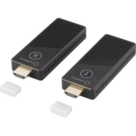 [GEBRAUCHT] B-Ware RENKFORCE Funkübertragung Sender Empfänger HDMI Wireless RF HDMID 500 24G P531 (1/2)