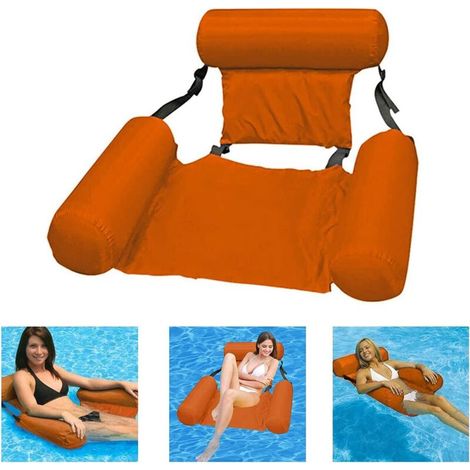 Hamac Floattant, Hamacs d'eau, Hamac Piscine lit Flottant canapé à Eau Multi Usage Flottantes Hamac Portable Pliable Flotteur Ultraléger Adultes Enfants Plage Extérieur L (1/5)