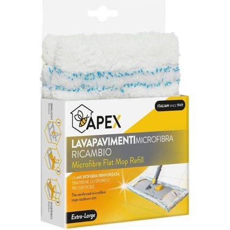 LAVAPAVIMENTI MICROFIBRA RICAMBIO FLAT MOP CM40 (1/2)