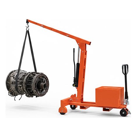Gru da officina pieghevole 750 kg - Altezza max 2750 mm - Sbalzo 2100 mm - Movimentazione frontale - SCH075 (1/5)