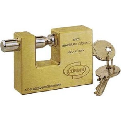Lucchetto rettangolare in ottone da 50mm Corbin
