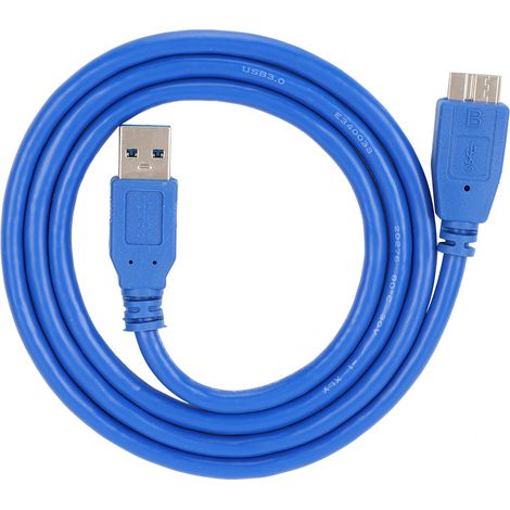 Câble USB 3.0 pour PC, Imprimante et Disque Dur - 1mètre, Type A/B Micro A/B Mâle (1/5)