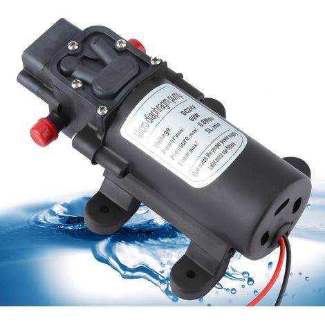 Mini pompe à eau électrique 24 V 60 W, débit 5 l/min, pompe à membrane micro, aspiration 1,5 m (1/5)
