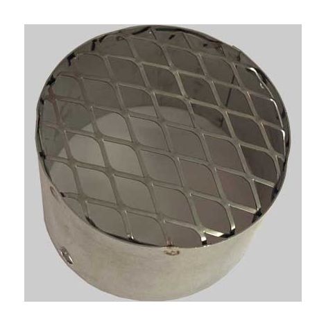 TERMINALE ASPIRAZIONE INOX Ø 60 MADE IN ITALY